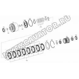 Коробка передач/COUPLING (K4) (S/N: A80001-) F3-13-1 Hidromek HMK 102 S