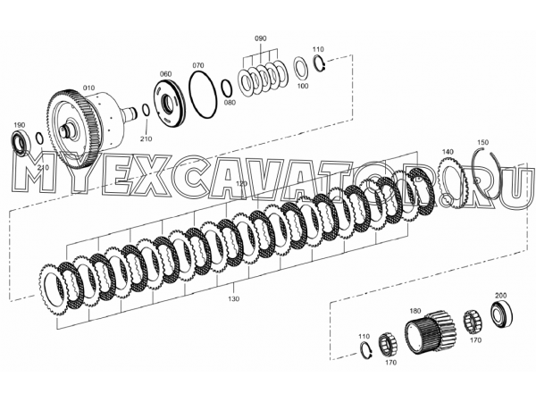 Коробка передач/COUPLING (S/N: A80001-) F3-10-1 Hidromek HMK 102 S