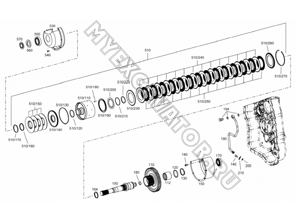 Коробка передач/COUPLING (S/N: A80001-) F3-9-1 Hidromek HMK 102 S