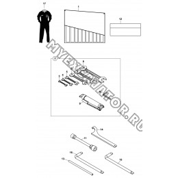 Инструменты/TOOL KIT (S/N: A80334-) K1-6-1/01 Hidromek HMK 102 S