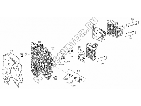 Коробка передач/CONTROL UNIT (S/N: A80001-) F3-15-1 Hidromek HMK 102 S