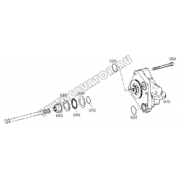 Масляный насос/PRESSURE OIL PUMP (S/N: A80001-) F3-18-1 Hidromek HMK 102 S