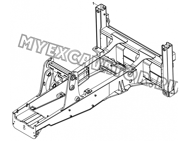 Рама/CHASSIS (S/N: A80001-) B1-1-1 Hidromek HMK 102 S