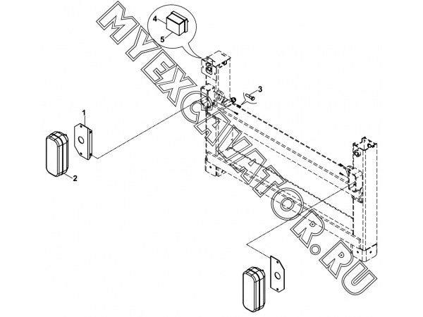 Система освещения/REAR LIGHTING UNIT, BACKHOE LOADER (S/N: A80001-) B2-11-2 Hidromek HMK 102 S