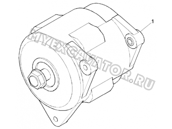 Генератор/ALTERNATOR TIER III / CA, 4TA (S/N: A80001-) G1-14-1 Hidromek HMK 102 S