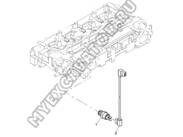 Датчик/PICK-UP SENSOR, ENGINE 1104D-44TA, TIER III (S/N: A80001-) G1-3-4 Hidromek HMK 102 S