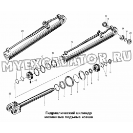 Гидравлический цилиндр механизма подъема ковша XGYG01-001-141/142 Mitsuber ML333N