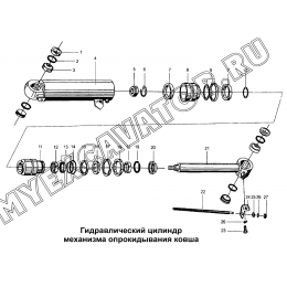Гидравлический цилиндр механизма опрокидывания ковша XGYG01-001 Mitsuber ML333N