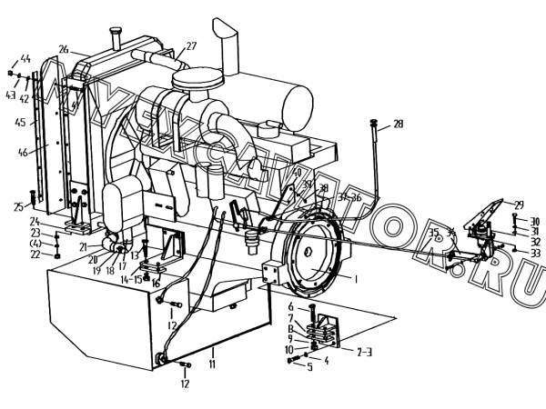 Двигатель LW330F(II).1 Mitsuber ML333R