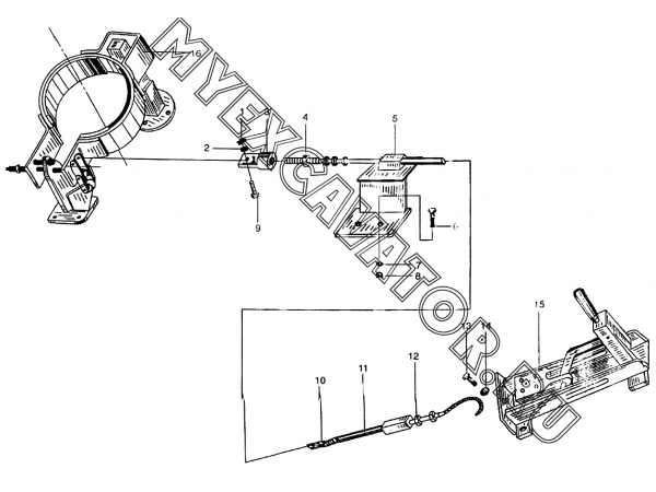 Стояночный тормоз Z3.13 Mitsuber ML333R