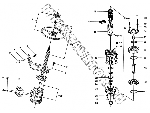 Блоки управления гидравликой рулевого управления Mitsuber ML333R