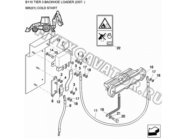 Система холодного запуска/COLD START New Holland B110