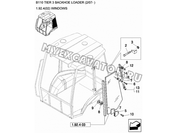 Окна/WINDOWS New Holland B110