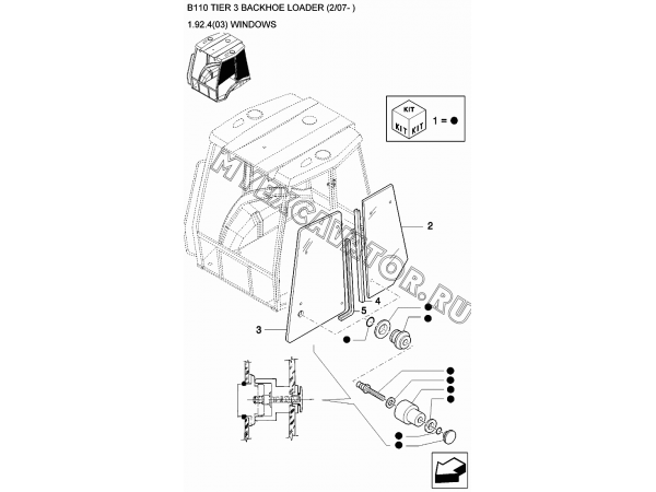 Окна/WINDOWS New Holland B110