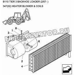 Вентилятор и радиаторы/HEATER BLOWER &amp; COILS New Holland B110
