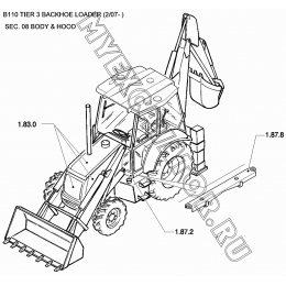 Элементы облицовочные/BODY &amp; HOOD New Holland B110