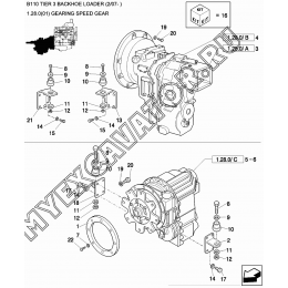 Трансмиссия/GEARING SPEED GEAR New Holland B110