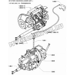 Трансмиссия/TRANSMISSION New Holland B110