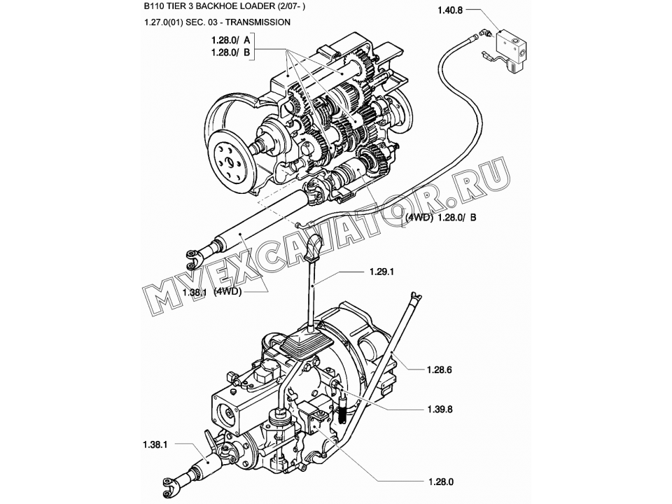 Кпп b18 схема