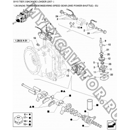 Трансмиссия/TRANSMISSIONGEARING SPEED GEAR (2WD POWER-SHUTTLE) - EU New Holland B110