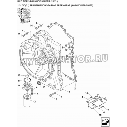 Трансмиссия/TRANSMISSIONGEARING SPEED GEAR (4WD POWER-SHIFT) New Holland B110