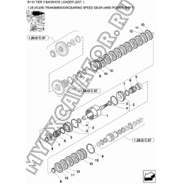 Трансмиссия/TRANSMISSIONGEARING SPEED GEAR (4WD POWER-SHIFT) New Holland B110