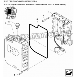 Трансмиссия/TRANSMISSIONGEARING SPEED GEAR (4WD POWER-SHIFT) New Holland B110