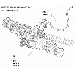 Задний мост/REAR AXLE New Holland B110