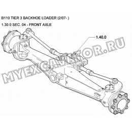 Передний мост/FRONT AXLE New Holland B110