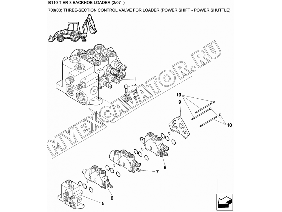 Схема предохранителей new holland b115b