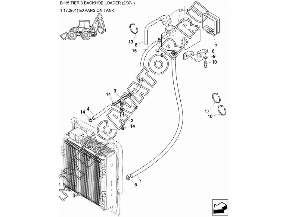 5 b 115. Расширительный бачок для экскаватора New Holland 4572151. Расширительный бачок для экскаватора New Holland 8917898. Расширительный бачок Нью Холланд. Бак New Holland 115.