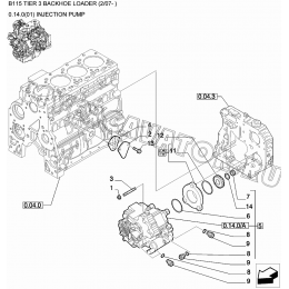 Топливный насос высокого давления/INJECTION PUMP New Holland B115