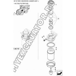 Топливный фильтр/FILTER FUEL New Holland B115
