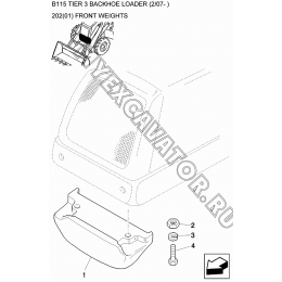 Балласт передний/FRONT WEIGHTS New Holland B115