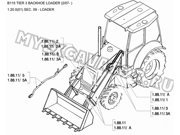 Погрузочное оборудование/LOADER New Holland B115