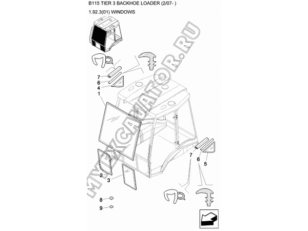 Окна/WINDOWS New Holland B115