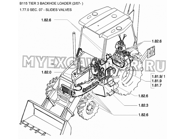Гидросистема/SLIDES VALVES New Holland B115