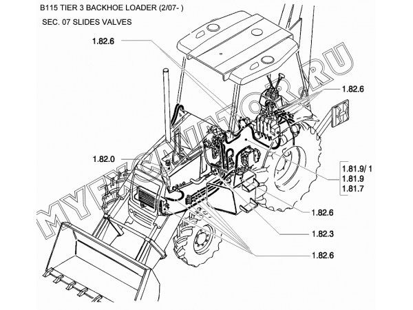 Гидросистема/SLIDES VALVES New Holland B115