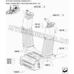 Гидросистема/TOWER ASSY 7 SECTIONS (SIDE SHIFT) - EU New Holland B115
