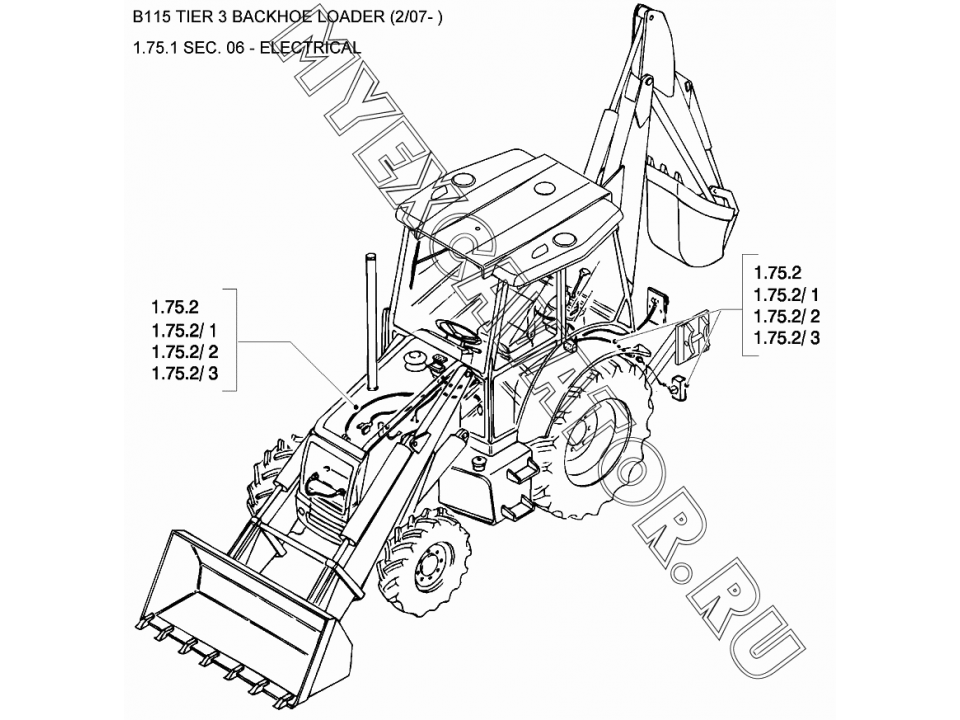 Схема предохранителей new holland b115b