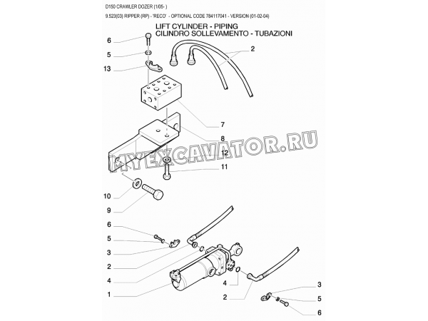 Рыхлительное оборудование/RIPPER (RP) - 'RECO' New Holland D150
