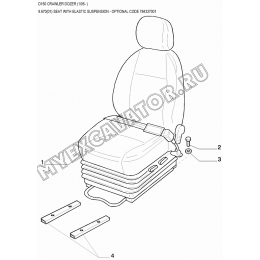 Сиденье/SEAT WITH ELASTIC SUSPENSION - OPTIONAL CODE 784337001 New Holland D150 Сиденье/SEAT WITH ELASTIC SUSPENSION - OPTIONAL CODE 784337001 New Holland D150