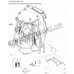 Кабина с кондиционером/ROPS CAB WITH CONDITIONER - OPTIONAL CODE 784110251 New Holland D150 Кабина с кондиционером/ROPS CAB WITH CONDITIONER - OPTIONAL CODE 784110251 New Holland D150