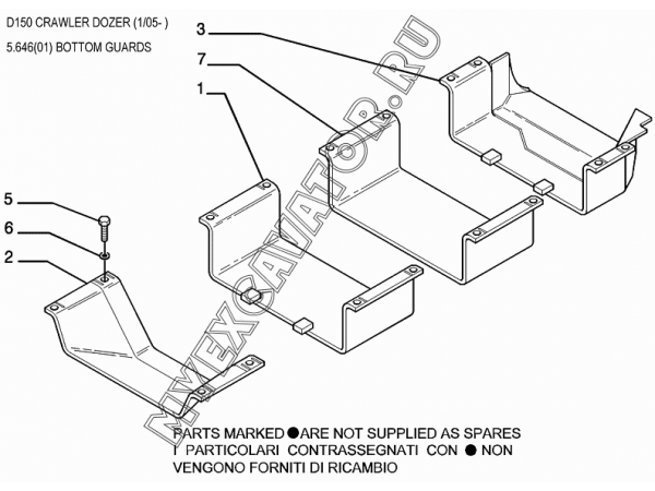 Кабина/BOTTOM GUARDS New Holland D150 Кабина/BOTTOM GUARDS New Holland D150