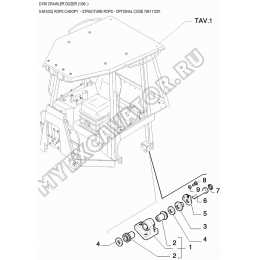 Кабина/ROPS CANOPY New Holland D150 Кабина/ROPS CANOPY New Holland D150