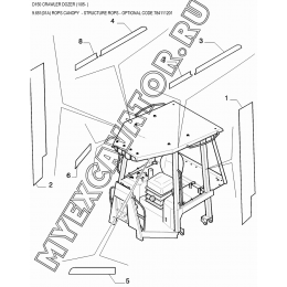 Кабина/ROPS CANOPY New Holland D150 Кабина/ROPS CANOPY New Holland D150