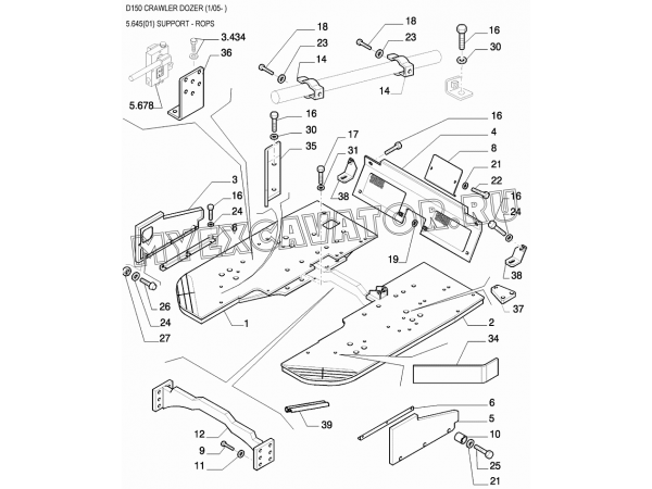 Кабина/SUPPORT - ROPS New Holland D150 Кабина/SUPPORT - ROPS New Holland D150