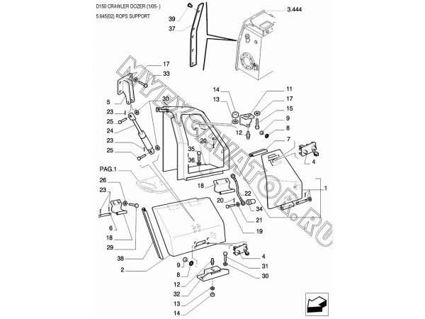 Кабина/ROPS SUPPORT New Holland D150 Кабина/ROPS SUPPORT New Holland D150