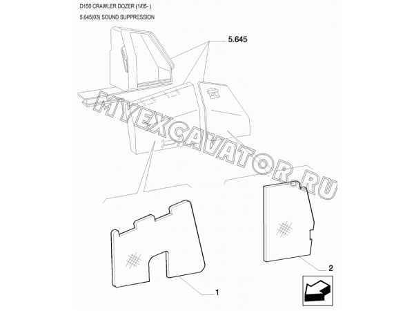 Кабина/SOUND SUPPRESSION New Holland D150 Кабина/SOUND SUPPRESSION New Holland D150