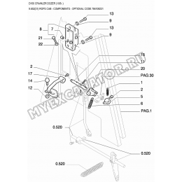 Детали кабины/ROPS CAB - COMPONENTS - OPTIONAL CODE 784109231 New Holland D150 Детали кабины/ROPS CAB - COMPONENTS - OPTIONAL CODE 784109231 New Holland D150